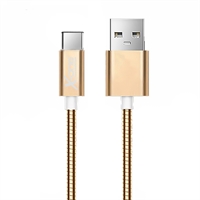 X-One CMC1000G Cable USB metal Tipo-C Oro Rosa